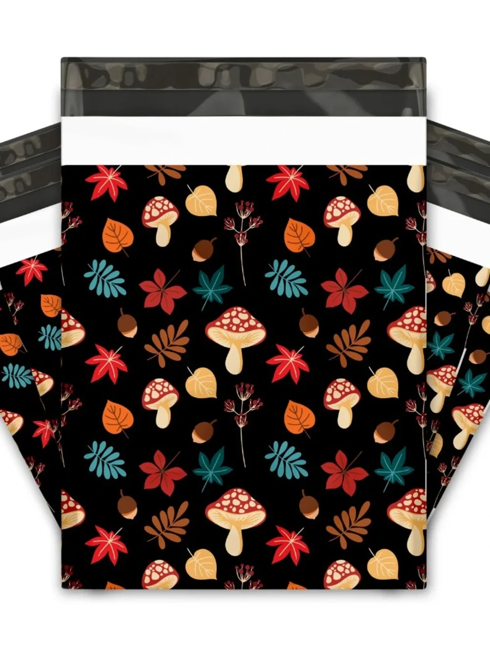 25 Pack Mushroom Woodland Fall Poly Mailers 10x13 Self Seal Shipping Bags 🍄🍂